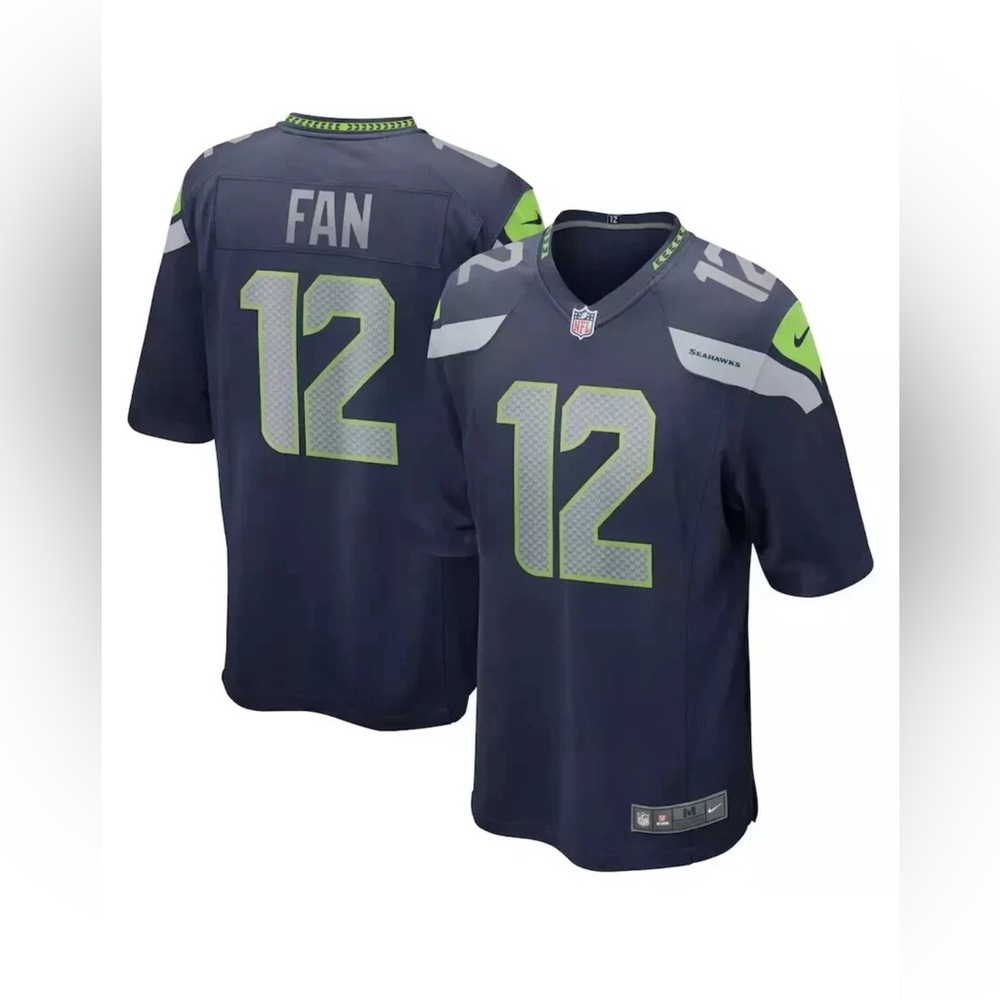 Nike On Field Seattle Seahawks #12 Fan Jersey Game Player NFL Football